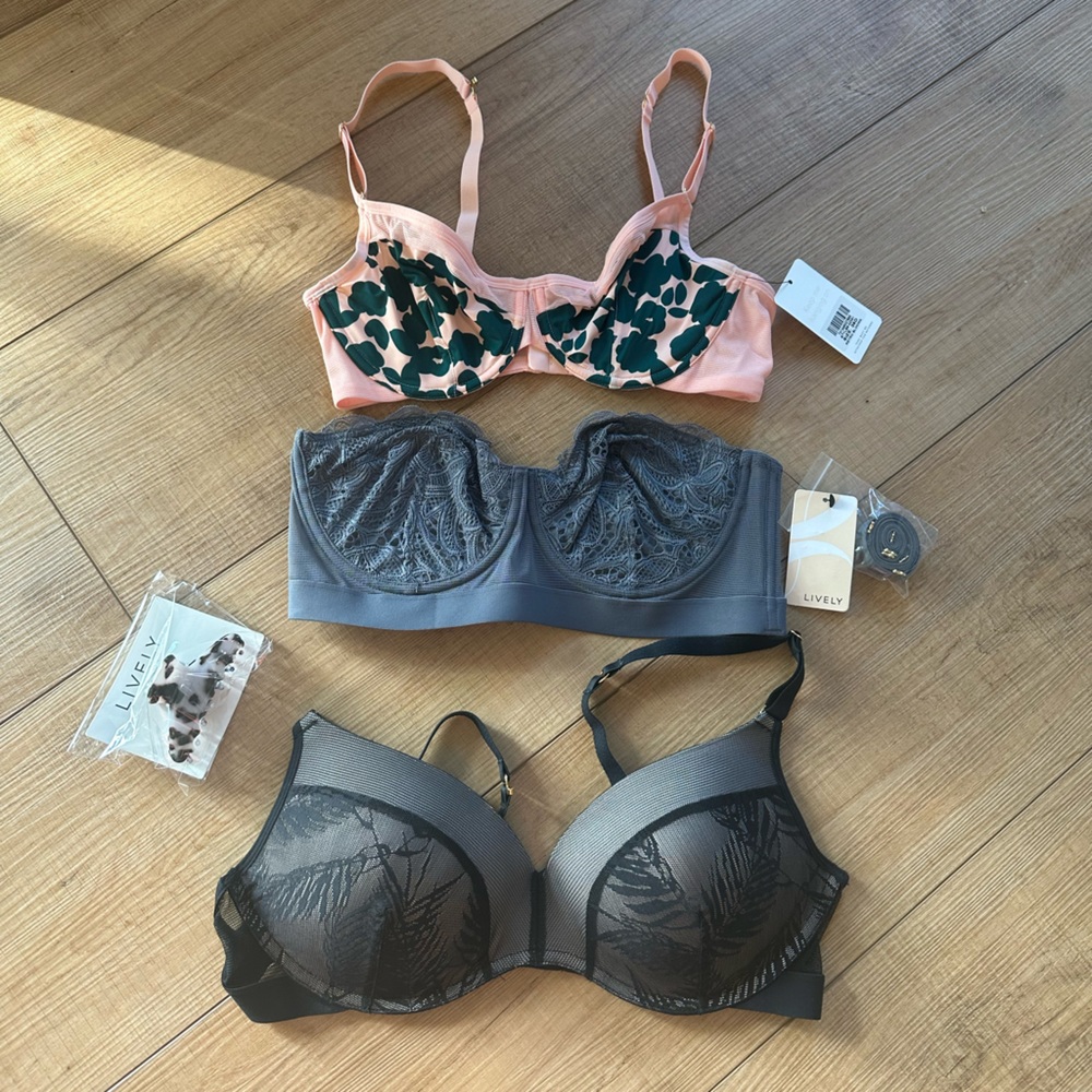 Bundle of 3 Lively bras size 36D